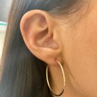 AU70747 - 14 karátos arany női karika fülbevaló