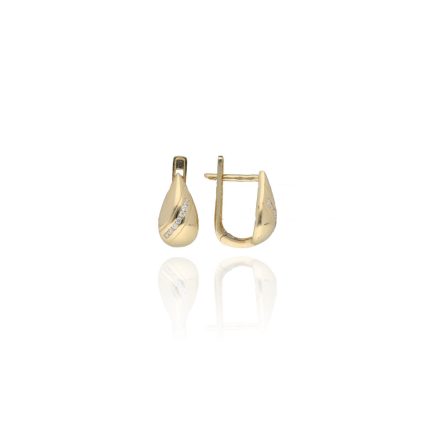 AU74582 - 14 karátos arany női fülbevaló Francia patentzárral
