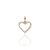 AU74823 - 14 karátos arany szív medál