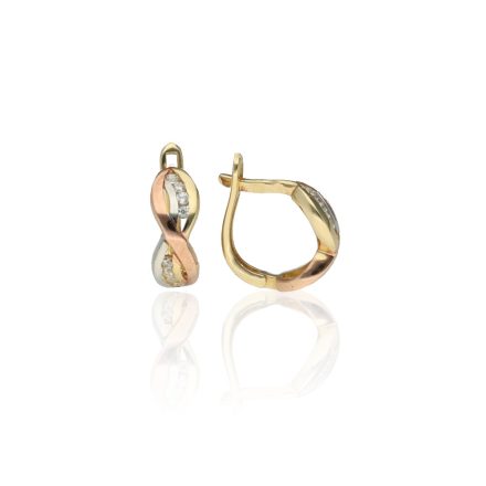 AU75069 - 14 karátos arany női fülbevaló Francia patentzárral