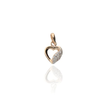 AU75510 - 14 karátos arany szív medál