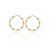 AU77366 - 14 karátos arany női karika fülbevaló