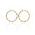 AU77370 - 14 karátos arany női karika fülbevaló