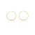 AU79752 - 14 karátos arany női karika fülbevaló