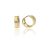 AU80100 - 14 karátos arany női fülbevaló bepattintós zárral