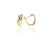AU80123 - 14 karátos arany női fülbevaló Francia patentzárral