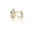 AU80124 - 14 karátos arany női fülbevaló Francia patentzárral