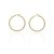 AU80142 - 14 karátos arany női karika fülbevaló