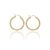 AU80145 - 14 karátos arany női karika fülbevaló