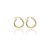 AU80146 - 14 karátos arany női karika fülbevaló