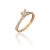 AU80198 - 14 karátos arany gyűrű Méret: 55