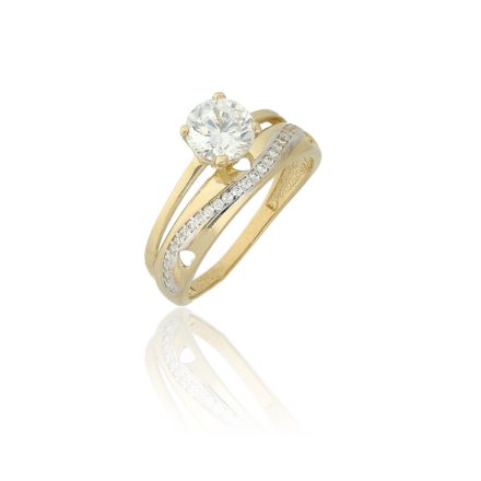 AU80201 - 14 karátos arany gyűrű Méret: 56