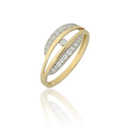 AU80205 - 14 karátos arany gyűrű Méret: 55