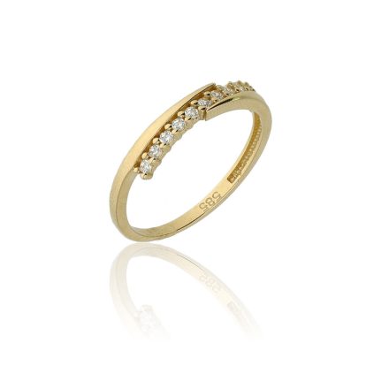 AU80212 - 14 karátos arany gyűrű Méret: 55