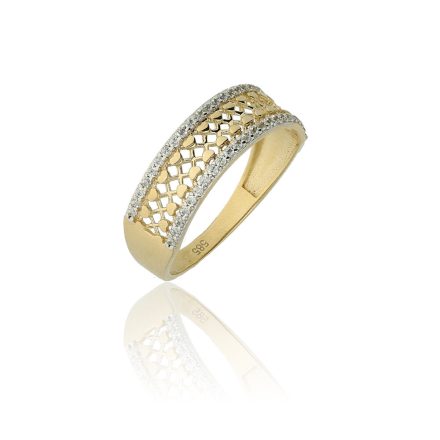 AU80213 - 14 karátos arany gyűrű Méret: 61
