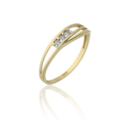 AU80214 - 14 karátos arany gyűrű Méret: 63