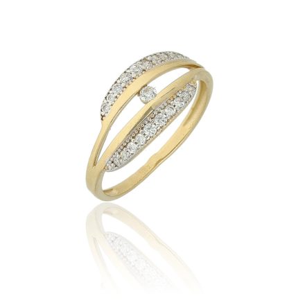 AU80216 - 14 karátos arany gyűrű Méret: 57