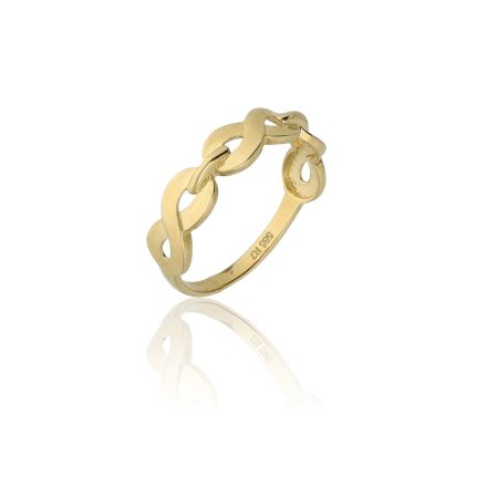 AU80220 - 14 karátos arany gyűrű Méret: 54
