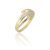 AU80223 - 14 karátos arany gyűrű Méret: 63