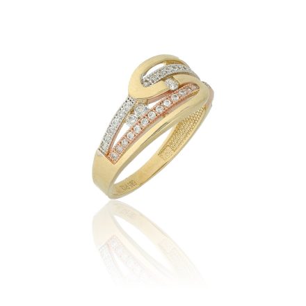 AU80224 - 14 karátos arany gyűrű Méret: 55
