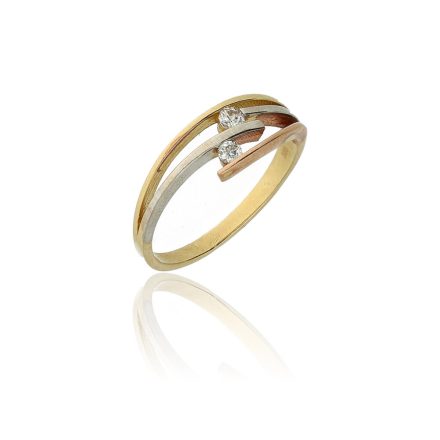 AU80225 - 14 karátos arany gyűrű Méret: 54