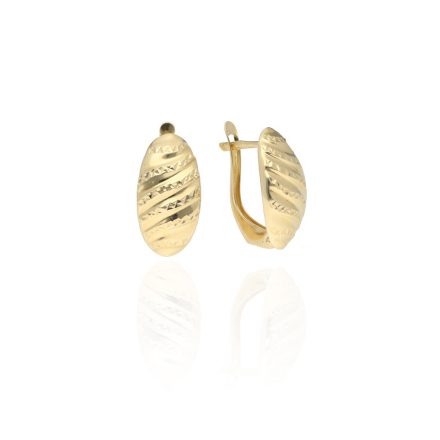 AU80483 - 14 karátos arany női fülbevaló Francia patentzárral