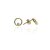 AU80508 - 14 karátos arany női beszúrós fülbevaló