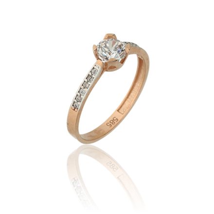 AU80565 - 14 karátos arany gyűrű Méret: 51