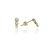 AU80701 - 14 karátos arany női beszúrós fülbevaló