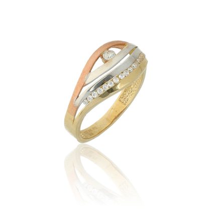 AU80763 - 14 karátos arany gyűrű Méret: 55