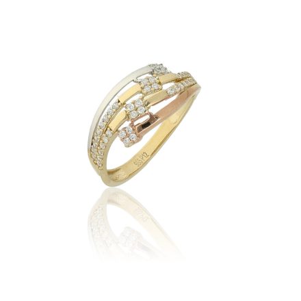 AU80764 - 14 karátos arany gyűrű Méret: 55