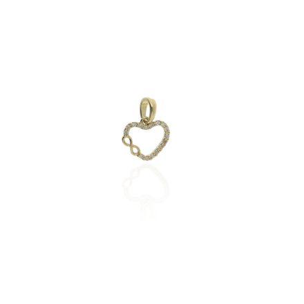 AU81165 - 14 karátos arany szív medál