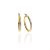 AU81522 - 14 karátos arany női karika fülbevaló