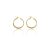 AU81523 - 14 karátos arany női karika fülbevaló