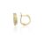AU81531 - 14 karátos arany női fülbevaló Francia patentzárral