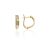 AU81538 - 14 karátos arany női fülbevaló Francia patentzárral