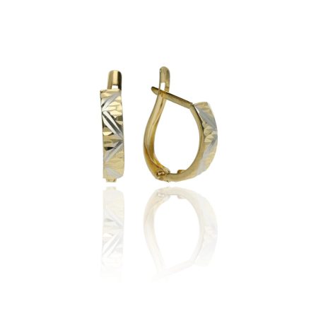 AU81543 - 14 karátos arany női fülbevaló Francia patentzárral