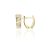 AU81607 - 14 karátos arany női fülbevaló Francia patentzárral