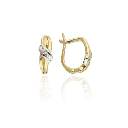 AU81608 - 14 karátos arany női fülbevaló Francia patentzárral