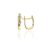 AU81613 - 14 karátos arany női fülbevaló Francia patentzárral