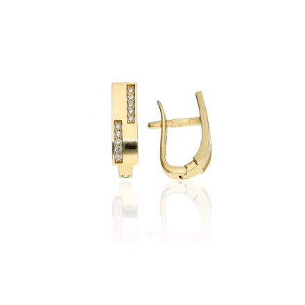 AU81617 - 14 karátos arany női fülbevaló Francia patentzárral