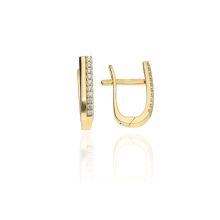 AU81619 - 14 karátos arany női fülbevaló Francia patentzárral