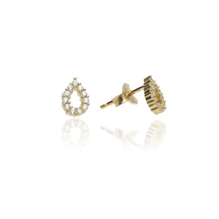 AU81759 - 14 karátos arany női beszúrós fülbevaló pár