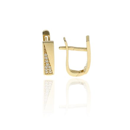 AU81780 - 14 karátos arany női fülbevaló Francia patentzárral