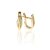 AU81787 - 14 karátos arany női fülbevaló Francia patentzárral