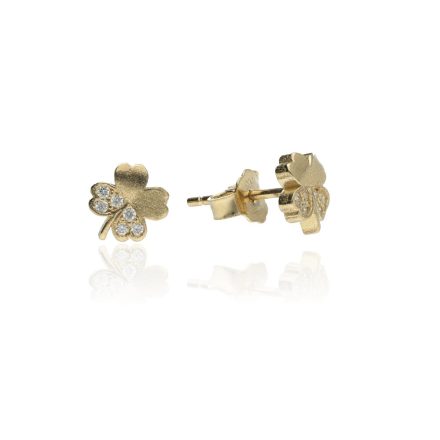 AU81894 - 14 karátos arany női beszúrós fülbevaló pár