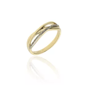 AU83096 - 14 karátos női arany gyűrű Méret: 54