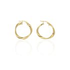 AU83680 - 14 karátos arany női karika fülbevaló Ø 25 MM