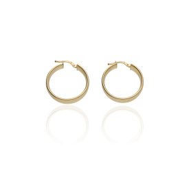 AU84233 - 14 karátos arany női karika fülbevaló Ø 20 MM