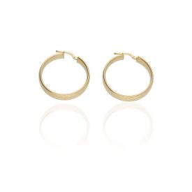 AU84234 - 14 karátos arany női karika fülbevaló Ø 20 MM